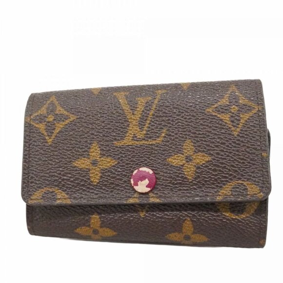 Louis Vuitton Key Case Monogram Multicles 6 Fuchsia Key Holder